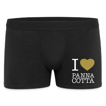 I LOVE PANNA COTTA - Men's Boxer Shorts - black - Front