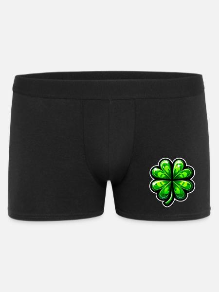 Four-leaf clover - Men's Boxer Shorts - black