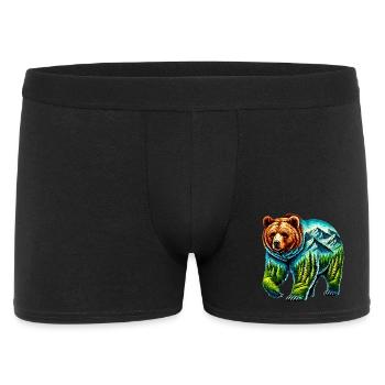 Bear - Men's Boxer Shorts - black - Front