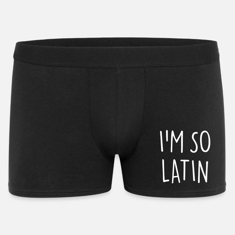 IM SO LATIN - Männer Boxer Shorts - Schwarz