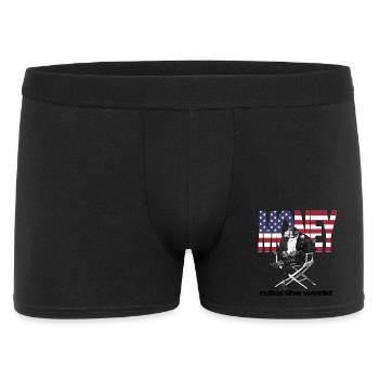 L’argent règne sur le monde - Boxer Homme - noir - Devant