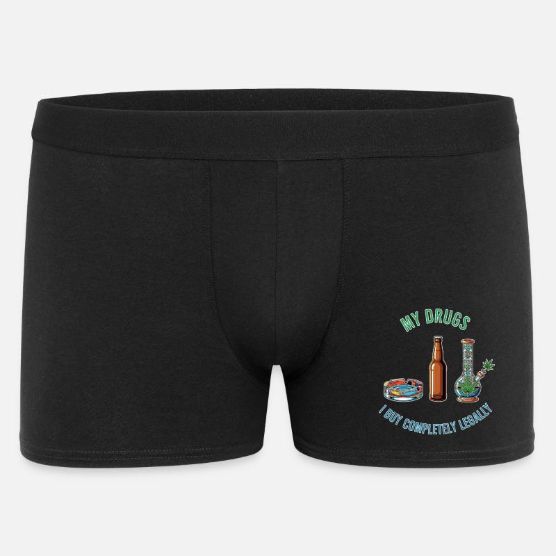 Mine stoffer – helt lovlige! - Boxer Shorts til mænd - sort