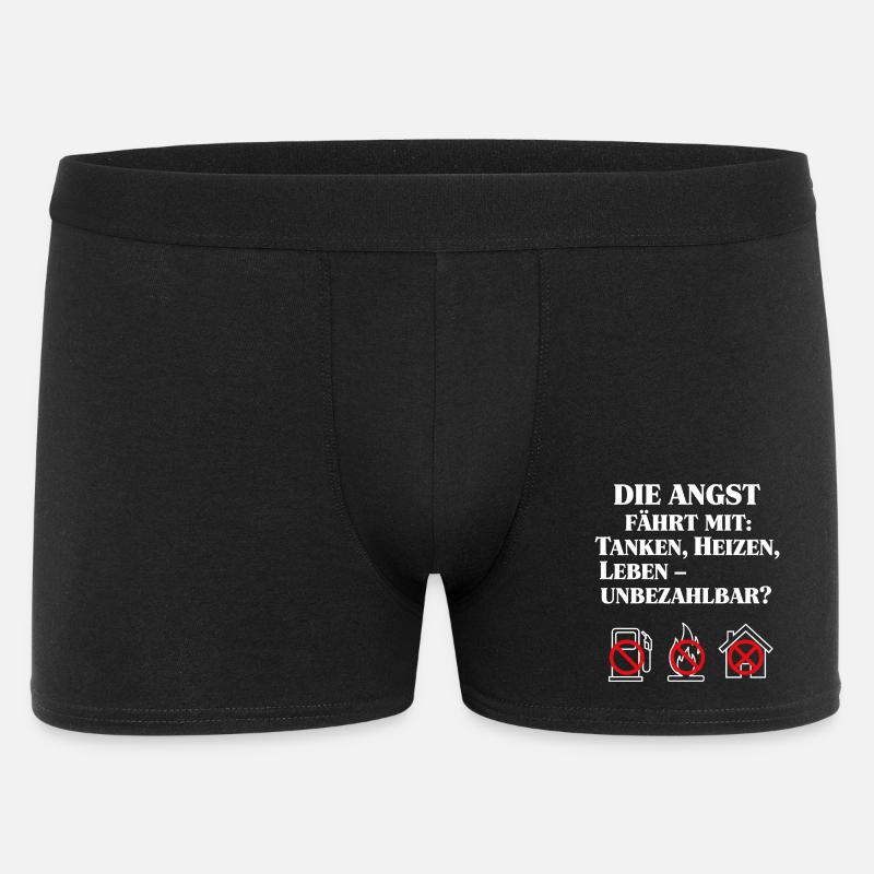 Die Angst fährt mit - Männer Boxer Shorts - Schwarz