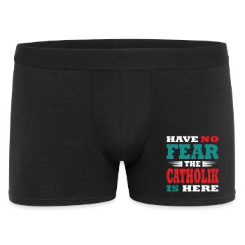 N’ayez crainte, le Katholik est là Tenue - Boxer Homme - noir - Devant