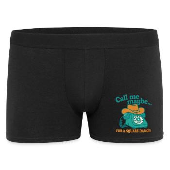Appelez-moi pour une danse carrée - Boxer Homme - noir - Devant