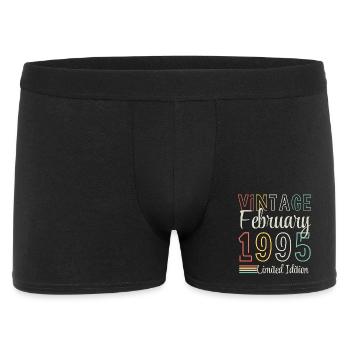 Vintage February 1995 – Anniversair Limited Edition - Men's Boxer Shorts - black - Front