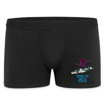 Ski Born To Ski Neon Freeride Dire Montagnes - Boxer Homme - noir - Devant