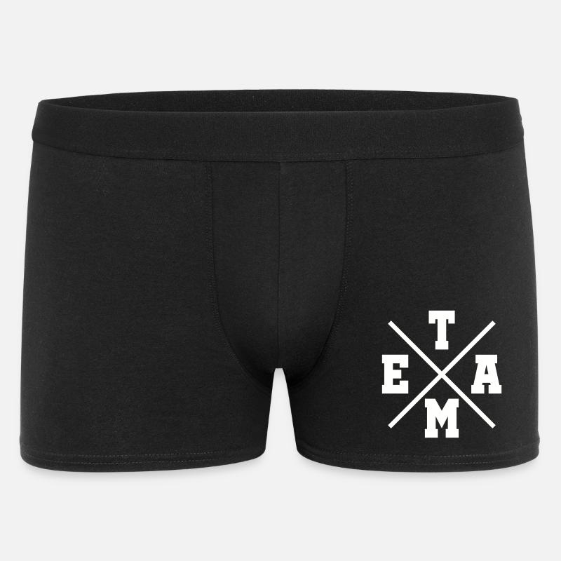 Team - Männer Boxer Shorts - Schwarz