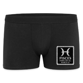Zodiac sign Pisces - Men's Boxer Shorts - black - Front