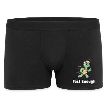 Tortue rapide en sprint - Boxer Homme - noir - Devant