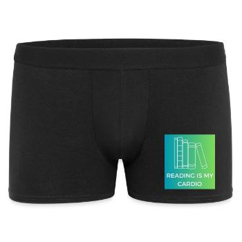 Reading is my cardio - Men's Boxer Shorts - black - Front