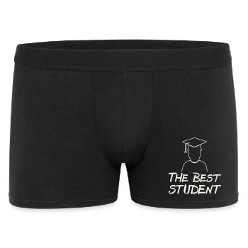 The Best Student – Graduation Motif - Men's Boxer Shorts - black - Front