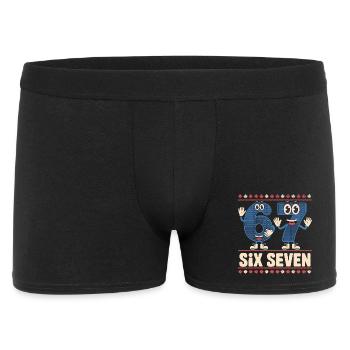 6 7 Six Seven Memes – Christmas Kids Gaming - Men's Boxer Shorts - black - Front