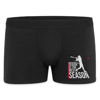 La saison de baseball est la meilleure saison des sports de fans - Boxer Homme - noir - Devant