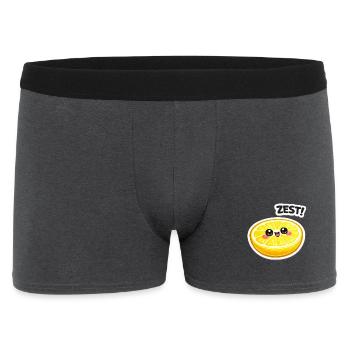Autocollant zeste d’agrumes - Boxer Homme - charbon - Devant