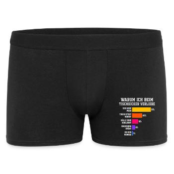 Why I lose at foosball table - Men's Boxer Shorts - black - Front