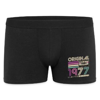 Cadeau d’anniversaire Born Vintage 1977 - Boxer Homme - noir - Devant