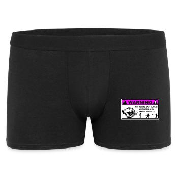 Turbo Avertissement Enfants  - Boxer Homme - noir - Devant