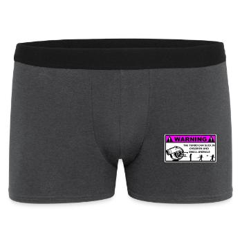 Turbo Avertissement Enfants  - Boxer Homme - charbon - Devant