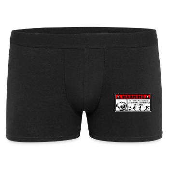 Turbo Avertissement Humoristique - Boxer Homme - noir - Devant