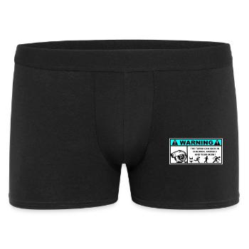 Autocollant Danger Turbo  - Boxer Homme - noir - Devant