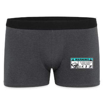 Autocollant Danger Turbo  - Boxer Homme - charbon - Devant
