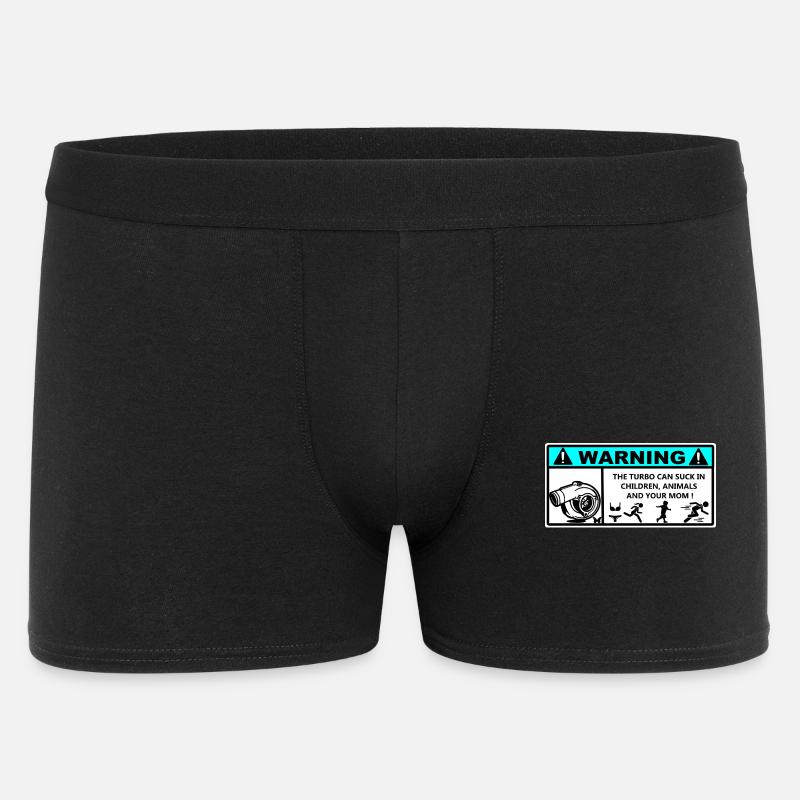 Autocollant Danger Turbo  - Boxer Homme - noir