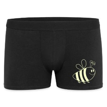 Motif des abeilles souriantes - Boxer Homme - noir - Devant
