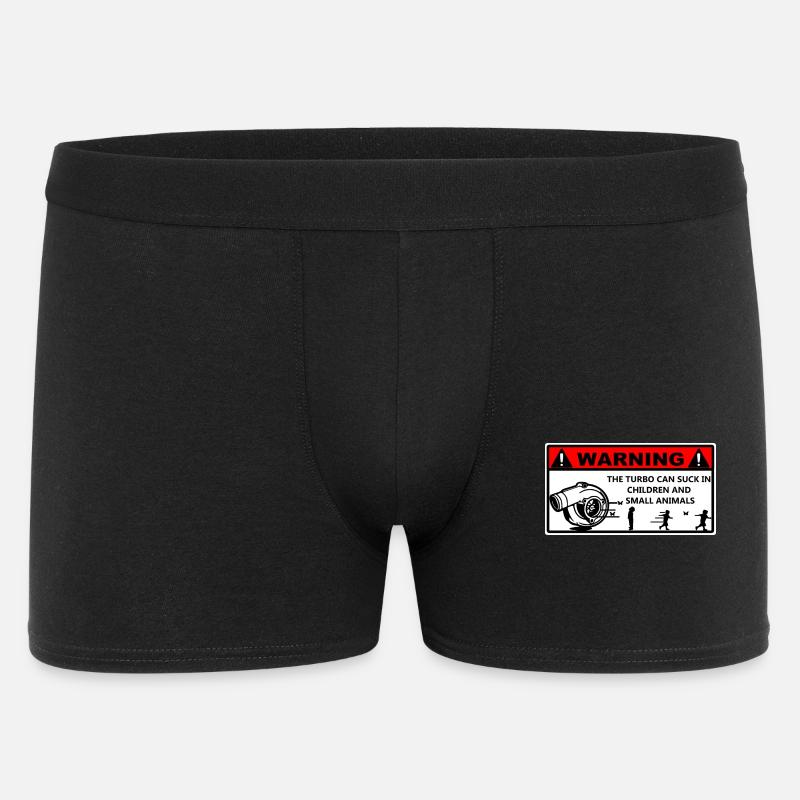 Turbo-Warnung angezeigt - Männer Boxer Shorts - Schwarz