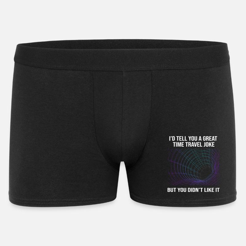 Zeitreise - Männer Boxer Shorts - Schwarz