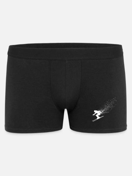 Skiing Skiers Ski Skiing Holidays - Men's Boxer Shorts - black