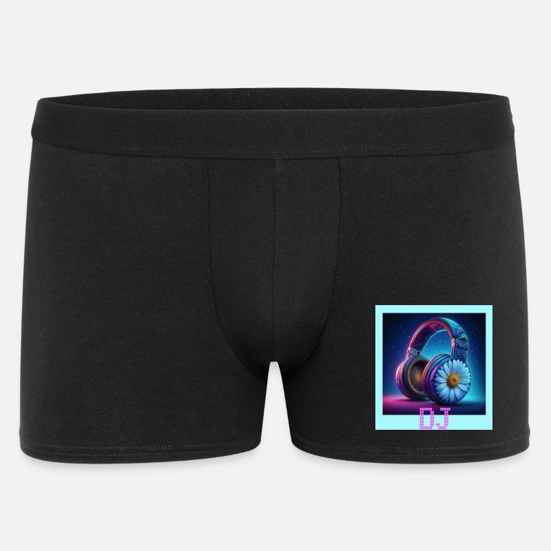 DJ - Männer Boxer Shorts - Schwarz