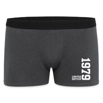 47th Birthday 1979 Limited Edition Man Woman - Men's Boxer Shorts - charcoal grey - Front