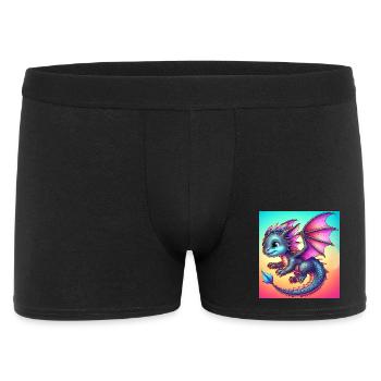 dragon - Men's Boxer Shorts - black - Front