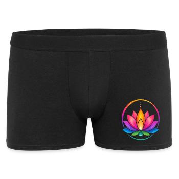 Rainbow Lotus in a Circle - Men's Boxer Shorts - black - Front