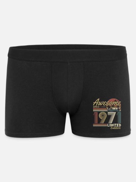 1971 Vintage Fødselsdagsgave Vintage Retro Gave - Boxer Shorts til mænd - sort