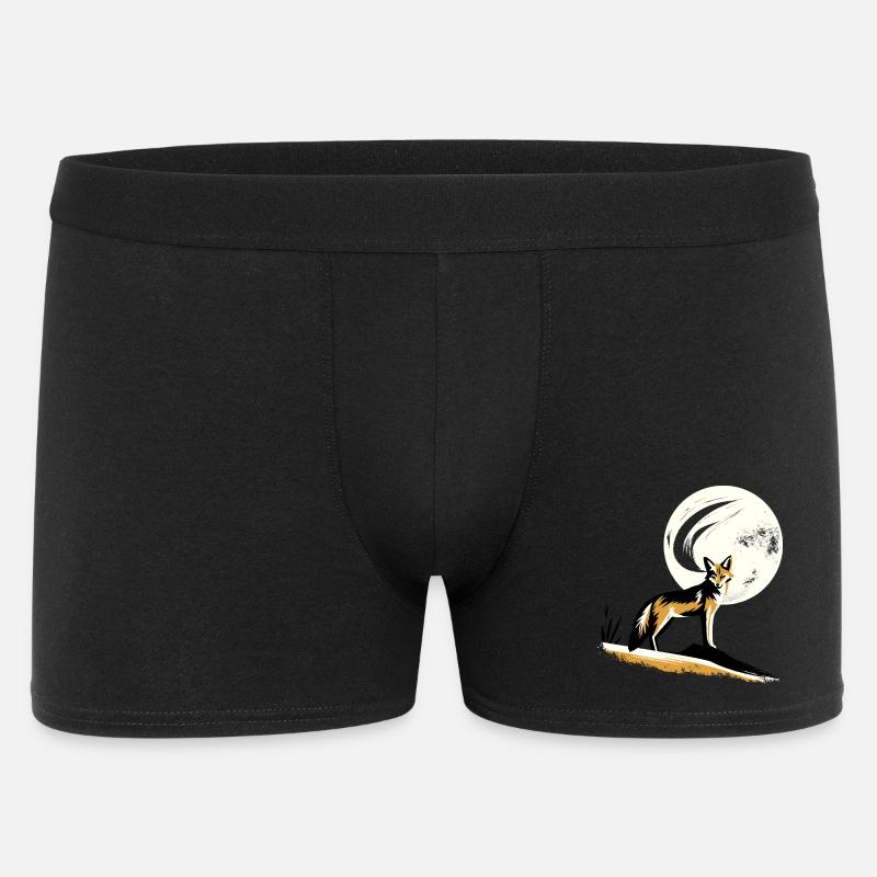 Chacal au clair de lune - Boxer Homme - noir