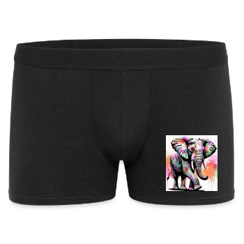 elephant - Men's Boxer Shorts - black - Front