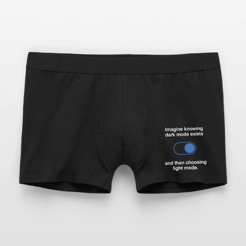 Le mode sombre existe Programmeur IT Nerd Coder Office Boxer Homme