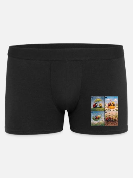 Ladybug and Bee: A Beautiful Friendship - Men's Boxer Shorts - black