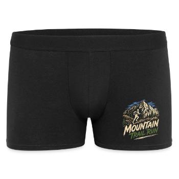 Mountain Trail Run - Men's Boxer Shorts - black - Front