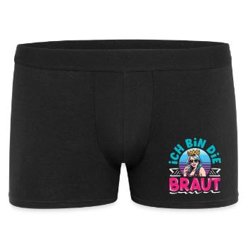 Ich Bin Die Braut Jga Krone Rock Brautparty - Männer Boxer Shorts - Schwarz - Vorne