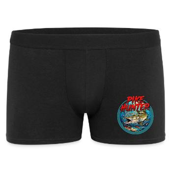 Pike Fishing Motif - Men's Boxer Shorts - black - Front