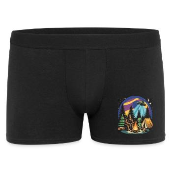 Randonnée - Aventure en plein air - Bigfoot et Alien - Boxer Homme - noir - Devant