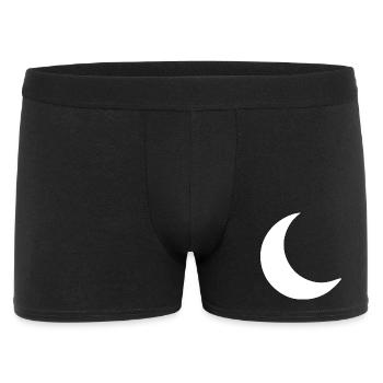 Moon Crescent White Gift - Men's Boxer Shorts - black - Front