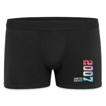 19. Geburtstag Limited Edition 2007 Jahrgang 2007 - Männer Boxer Shorts - Schwarz - Vorne