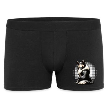 Propriétaire de Collie Collie Amant de Collie Collie Propriétaire - Boxer Homme - noir - Devant