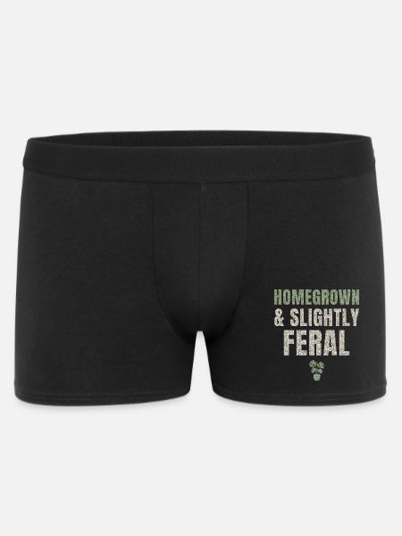 Homegrown And Slightly Feral - Men's Boxer Shorts - black
