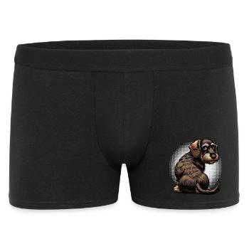 wire-haired dachshund dachshund dachshund owner Teckel Tekkel - Men's Boxer Shorts - black - Front