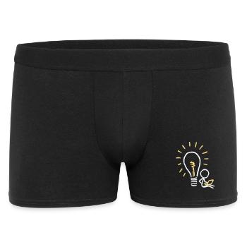 Im Schatten einer Idee - Männer Boxer Shorts - Schwarz - Vorne
